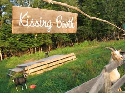 Goat Kissing Booth