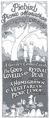 Good Lovelies, Revival Dear and a Piebird Picnic Marathon Good Lovelies, Revival Dear and a Piebird Picnic Marathon