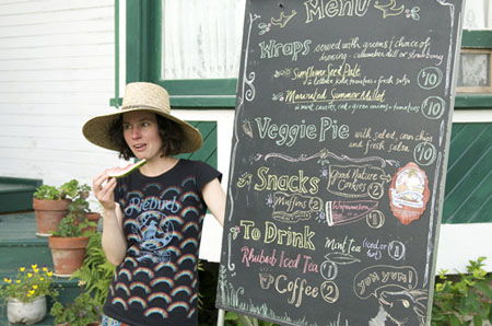 Sherry and Menu - Photo by Liz Lott